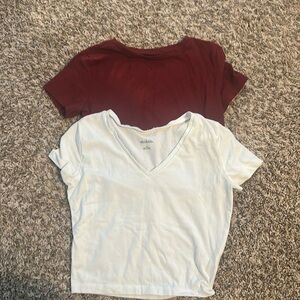 Wild fable 2 pack cropped t shirt bundle